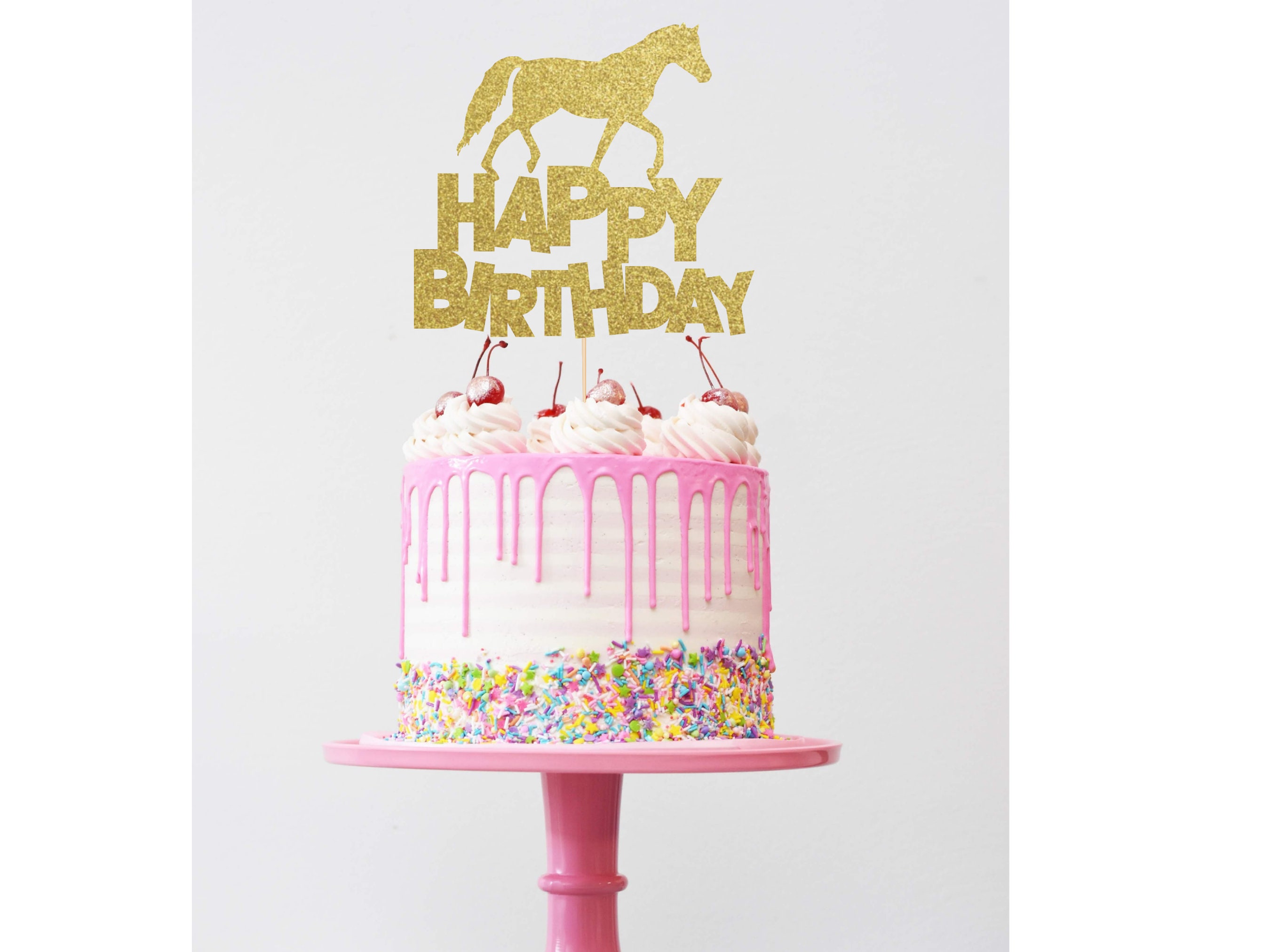 HORSE Cake Topper SVG Happy Birthday Svg Files - Etsy Australia