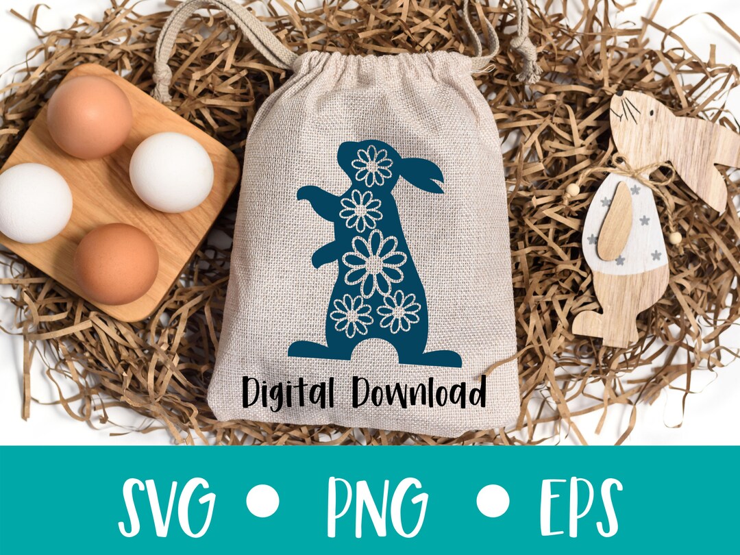 Floral Bunny | SVG Files for Cricut | Easter Cut File | Perfect for ...