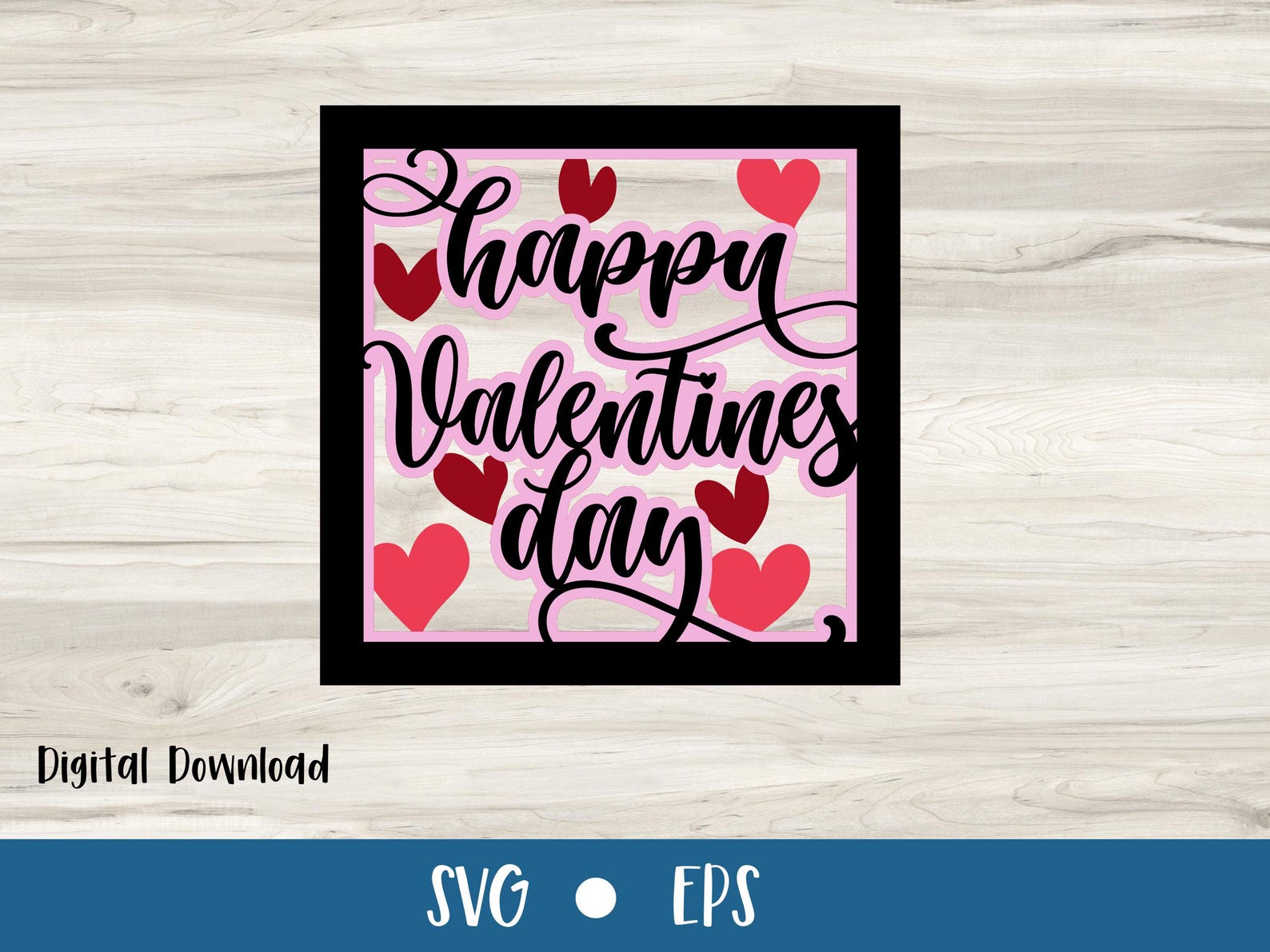 Happy Valentines Day Card SVG | Love Celebrations | Layered SVG ...