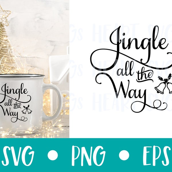 Christmas Carol SVG | Jingle all the way | SVG Files for Cricut | Christmas SVG | Commercial Use