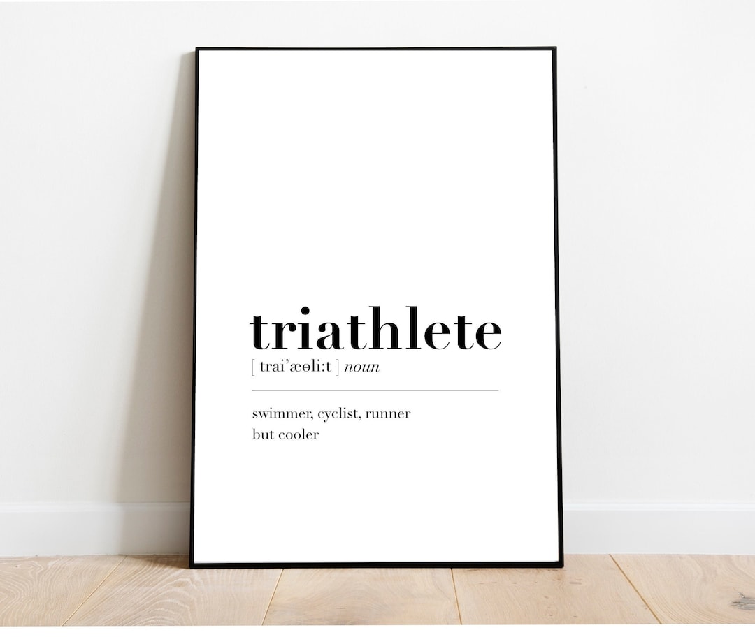 Triathlet Geschenk – Keramik-Blumentopf Mit Bambusuntersetzer, 8,9 Cm, Spruch „Schwimmer, Biker, Läufer“