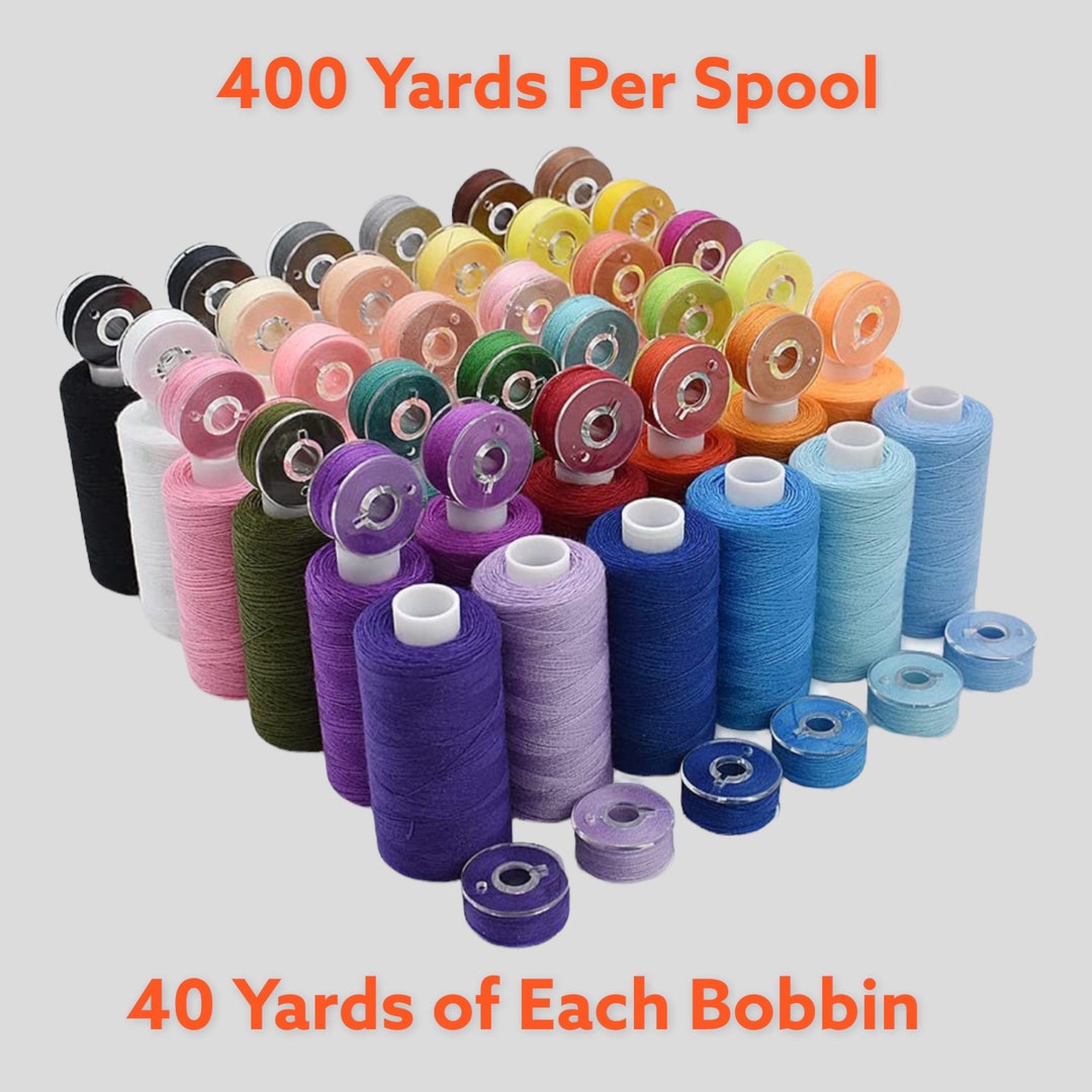 Swpeet 72Pz 72 Colori Poliestere Prewound Bobbins Set Da Cucire