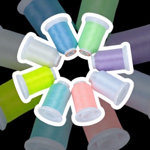 Glow in The Dark Embroidery Machine Thread Kit 30WT 500M(550Y) Each Spool