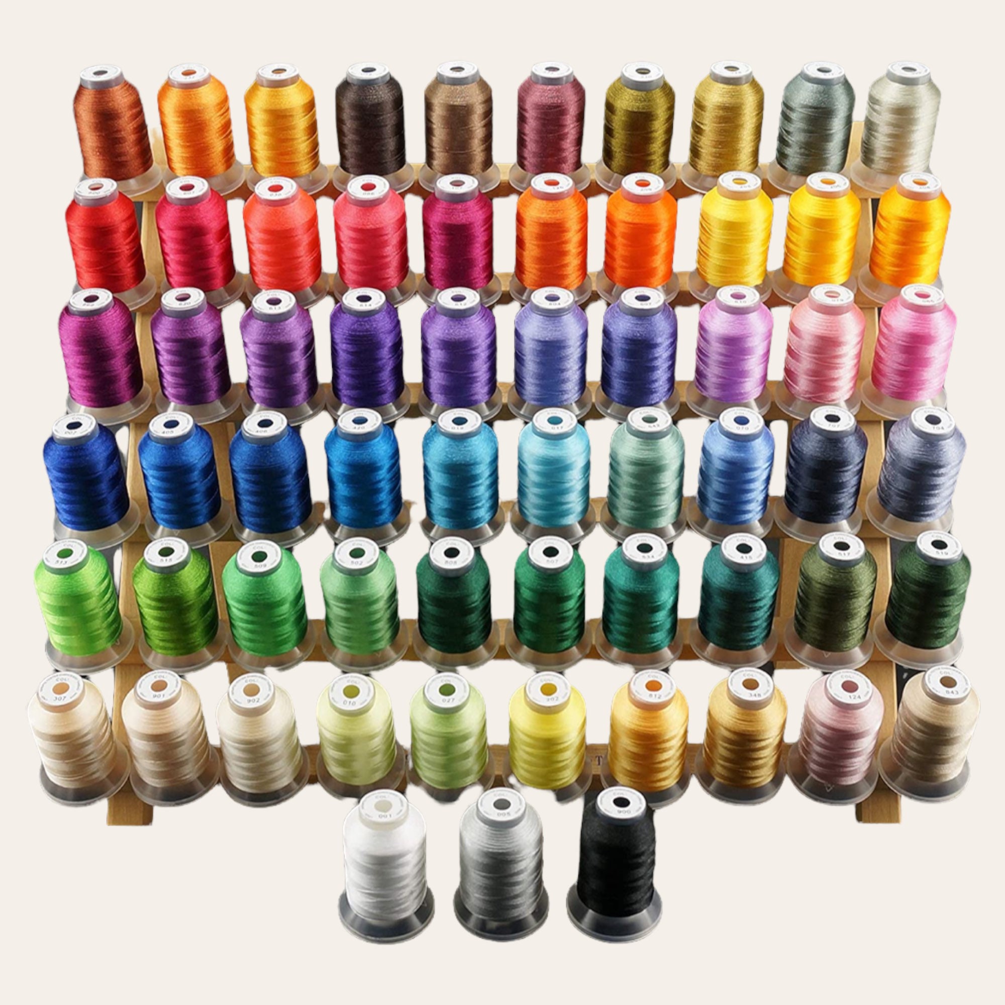 260 Spools EMBROIDEX 100% Polyester Embroidery Machine Thread  Machine  embroidery thread, Machine embroidery applique, Applique quilting