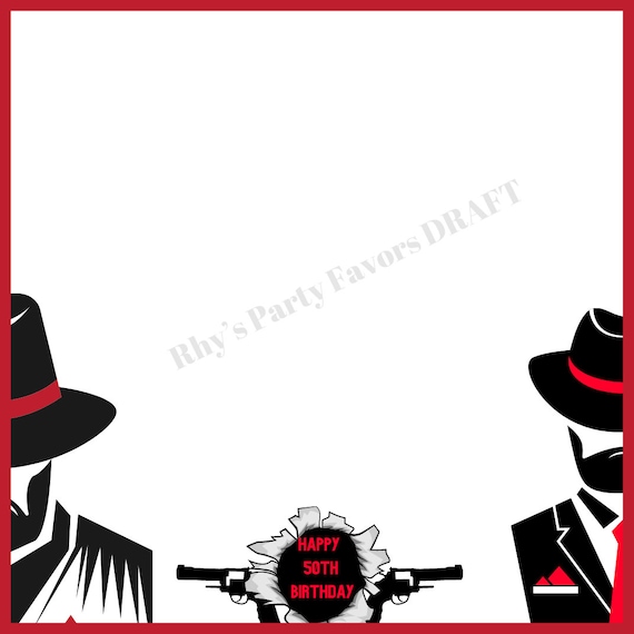 360 Photobooth Mafia Themed Overlay Mafia Party Touchpix Slomo - Etsy