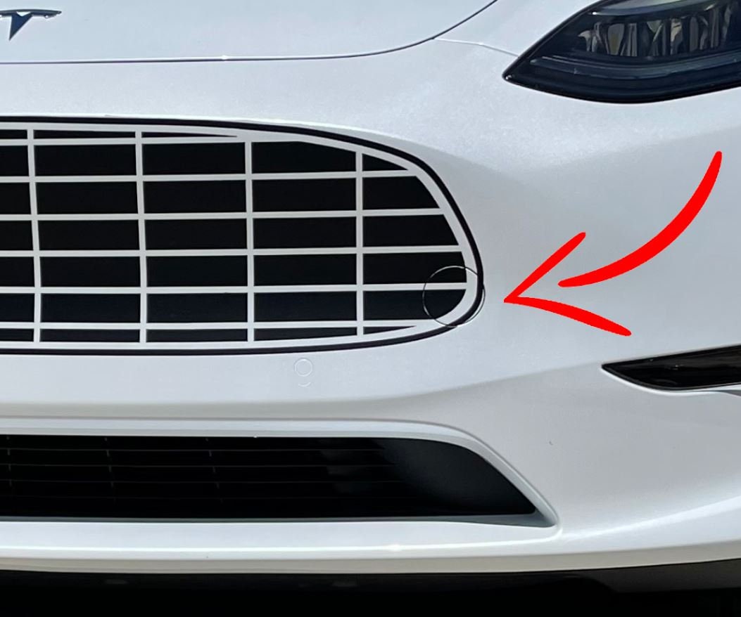 Tesla Grille Model 3 Model Y Decal Sticker Like Aston Martin Cars -  UK