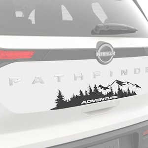 Pathfinder Adventure rear vinyl decal sticker for Nissan Pathfinder 2021 2022 2023
