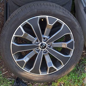 Wheel rim vinyl decal stickers for Kia Telluride wheels 2020 - 2025 accessory