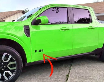2.5L Vinyl door decal with engine size for Ford Maverick 2026 gift idea for mods or accessories