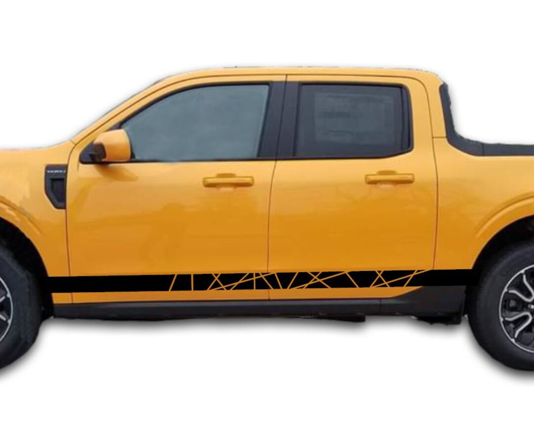 Ford Maverick Side Vinyl Graphics Side Stripes Decals 2022 2023 V7