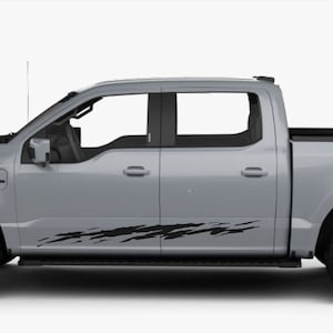 Mud splash side stripes vinyl decals compatible with 2023 2024 F150 Ford Lightning Exterior accessories