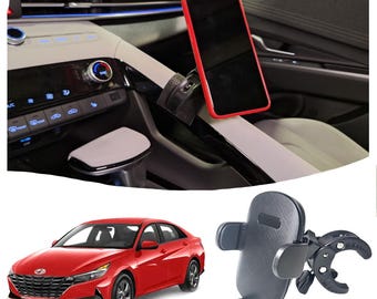 Custom Made Phone Mount holder made for Hyundai Elantra Dashboard (2021-2025) center console