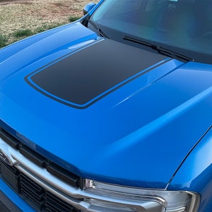 Vinyl Hood black decal graphics for Ford Maverick 2022-2025