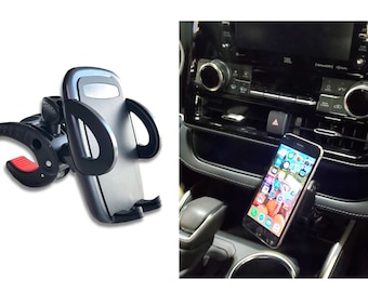 Custom fitted dashboard shelf cell Phone mount holder for Toyota Highlander (2021-2024)