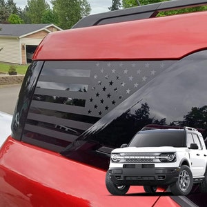 American Flag rear side window graphics decals for Ford Bronco Sport 2021 -2025 quarter panel gift idea