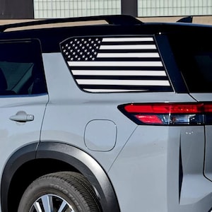 American Flag 3rd Window vinyl decal sticker for Nissan Pathfinder 2021 - 2025