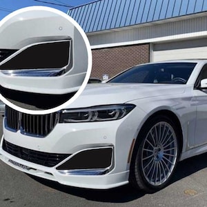 Front bumper vent decal accent for BMW 740 750 - SOLID - Exterior accessory for 2020 2021 2022 2023 2024 models