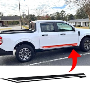 Side vinyl graphics side stripes decals for Ford Maverick 2022 2025 - v4 Exterior Accessories