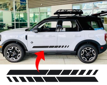Side Stripes graphics decals for Ford Bronco Sport - 2021-2024 gift idea