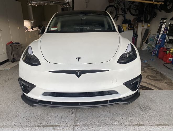 OUTLINE grille bumper Decal sticker compatible with Tesla exterior  decorative accessories for Model 3 & Model Y - V2