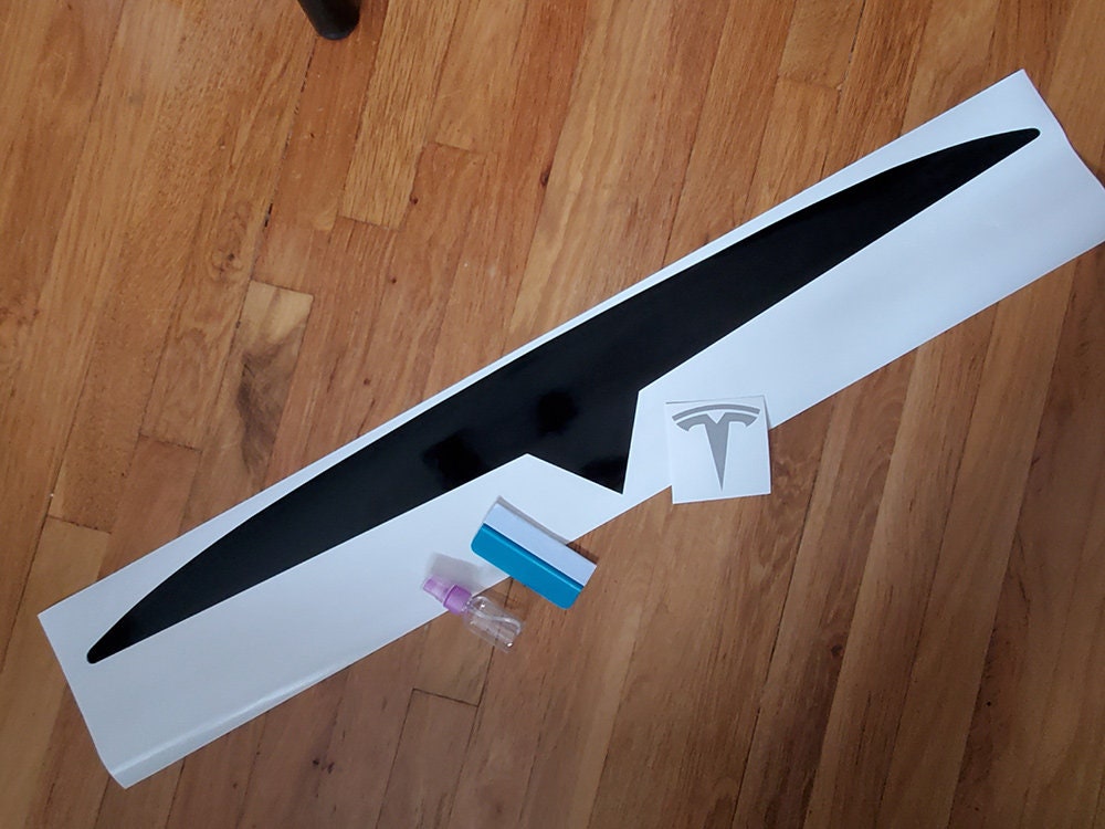 Haiaveng Aufkleber Armlehne Dekorative Aufkleber Protektor für Tesla Model  3 Model Y, Tesla Zubehör, Anti-Fingerabdruck und Kratzer (Kohlefasermuster)