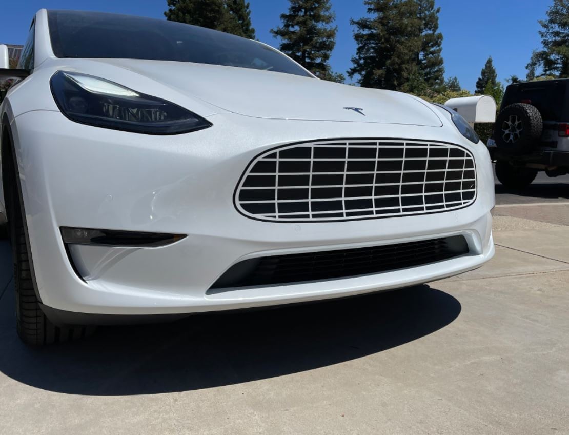 2024 Fits Tesla Model Y 5D SUV DTO Front Bumper Grille Sticker