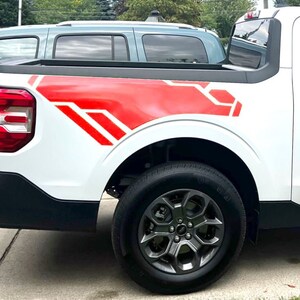 Bedside Vinyl Graphics Decals for Ford Maverick 2022 2023 V11 Exterior