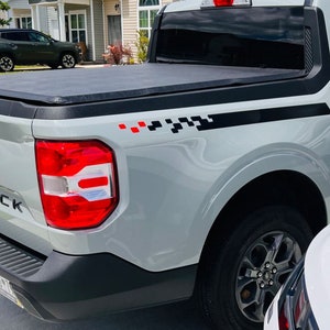 Bedside vinyl stripe decals for Ford Maverick 2022 - 2025 v3