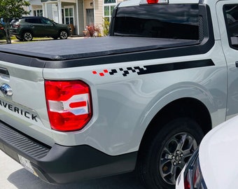 Bedside vinyl stripe decals for Ford Maverick 2022 - 2025 v3
