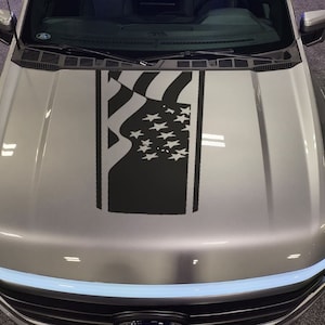 American flag hood graphics vinyl decals for 2023 2024 F150 Ford Lightning sticker exterior accessory