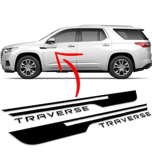 Chevy Traverse door accent decorative decal sticker graphics