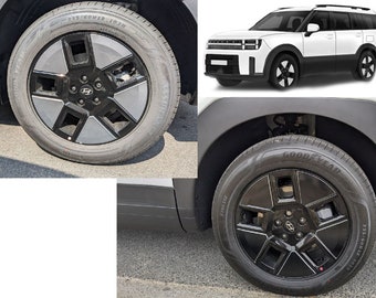 Hybrid Wheel rim vinyl decal stickers for Hyundai SantaFe Hybrid wheels 2024 2025 accessory