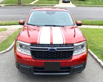 Vinyl Hood racing stripes decal for Ford Maverick  - 2022-2025 graphics Accessories mods and gift idea