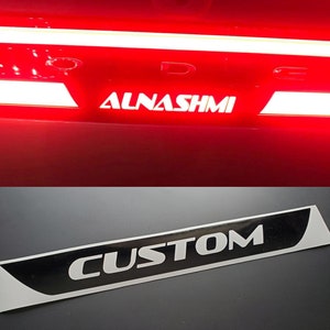 Doge Charger Custom Text Tail light lamp sticker decal