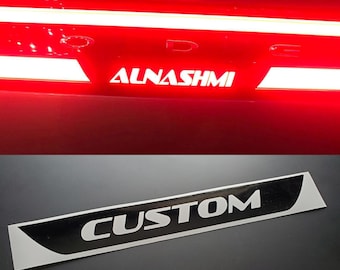 Doge Charger Custom Text Tail light lamp sticker decal