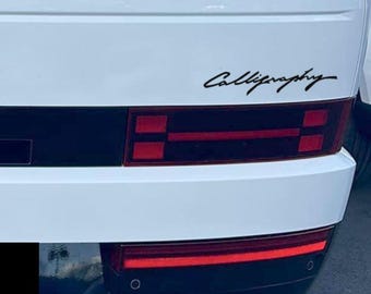 6" - 10" Calligraphy script window decal bumper sticker
