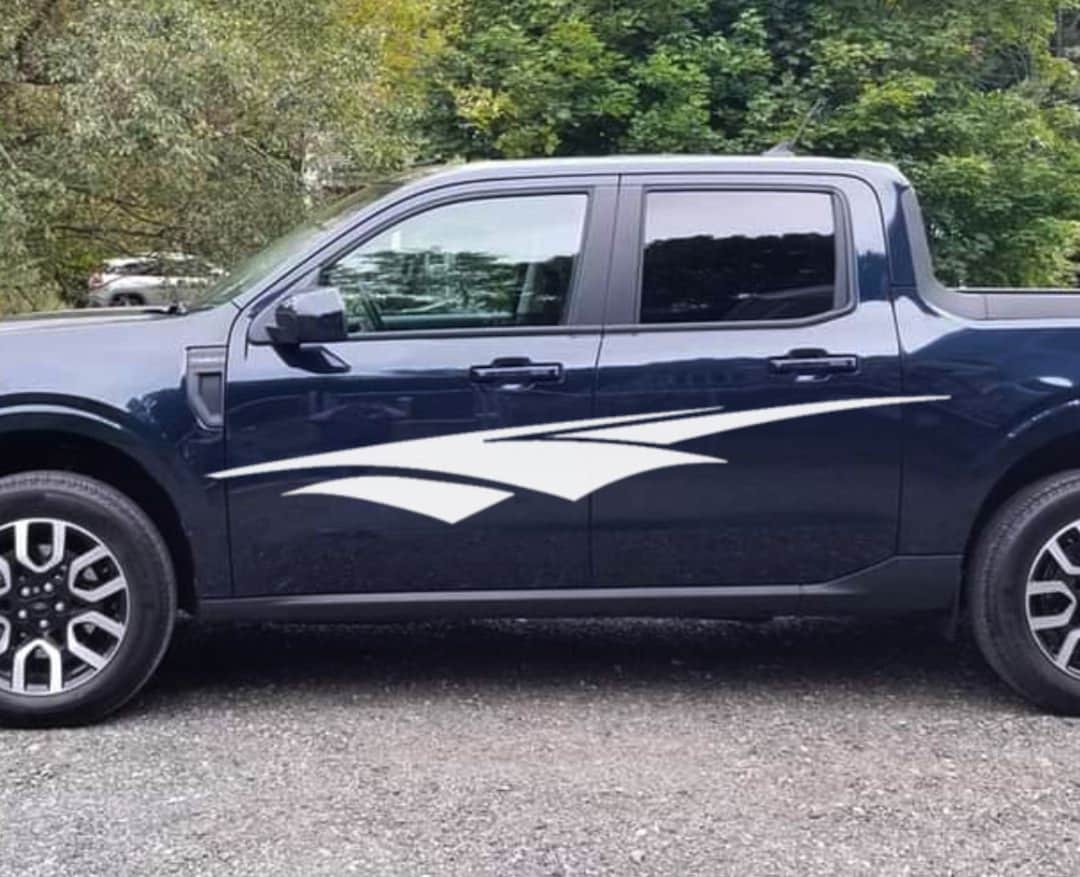 Ford Maverick Side Vinyl Graphics Side Stripes Decals 2022 2023 2024 V6