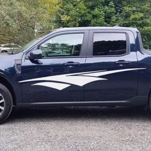 Ford Maverick Side vinyl graphics side stripes decals - 2022 - 2025 - v6 Exterior Accessories