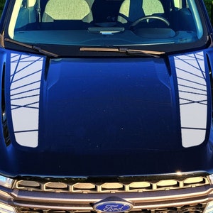 Vinyl-Haubenstreifen für Ford Maverick 2022 - 2025 Aufkleber Grafiken
