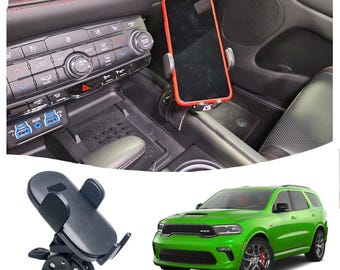 Handy Halterung nach Maß für den Dodge Durango Dashboard (2021-2025) gefertigt als Geschenkidee