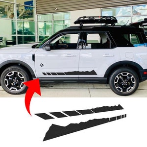 Side Stripes mountains graphics decals for Ford Bronco Sport 2021 - 2025 - V6
