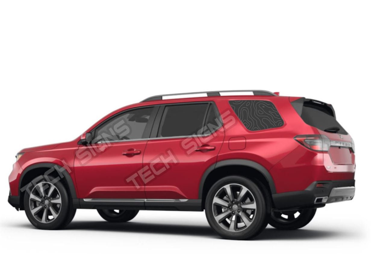 Topographical Map Terrain Quarter Panel Vinyl Decal Sticker for 2023 ...