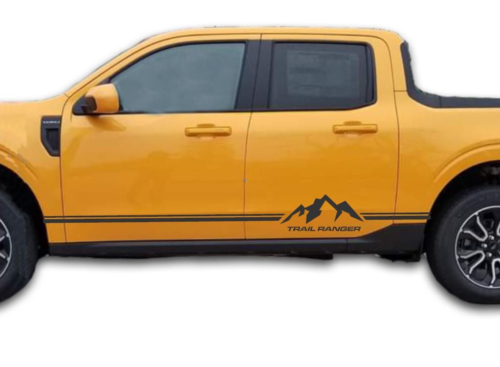 Black WILDTRAK side front door body decal sticker For Ford Ranger T6  2018-2021