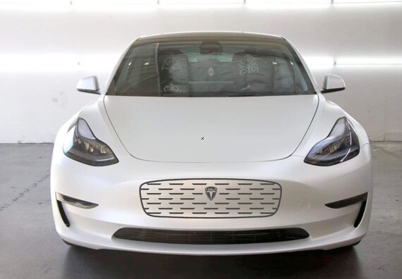 Kit 8 Pièces Décal Carbone Pour Tableau De Bord Tesla Model 3/Y 2017-2022 - Adhésif Brillant