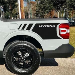 Hybrid Bedside vinyl graphics decals for Ford Maverick 2022 2023 2024 - v8 Exterior Accessories
