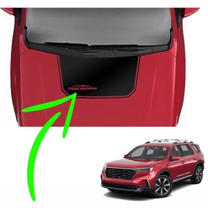 Custom hood graphics vinyl decal sticker for 2023 - 2025  Honda Pilot as exterior accessories | black out for cowl hood