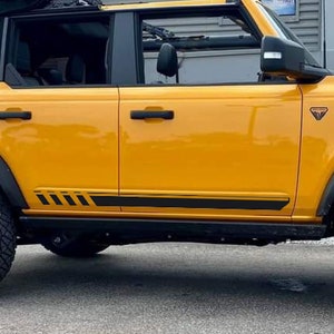 Side Stripes graphics decals for 6G Ford Bronco 2021 - 2025 (non sport) - V1