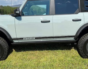 Custom Text Side stripes decal stickers graphics for Ford Ford Bronco - 2025 2026 - gift idea