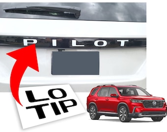 Rear PILOT Letters vinyl decal sticker compatible with 2023 - 2026 Honda Pilot accessories and graphics