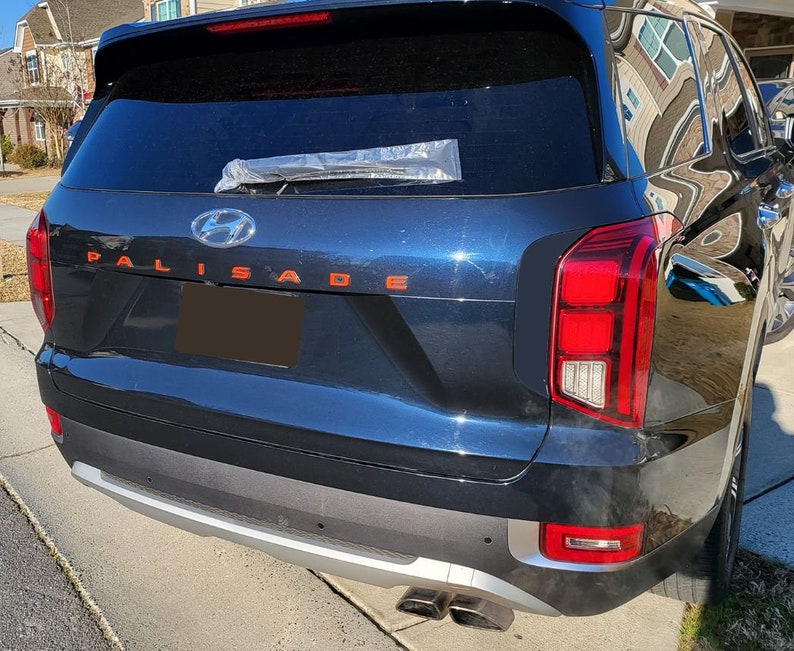 Color Letters Rear Decal Overlay Hyundai Palisade Sticker for Etsy
